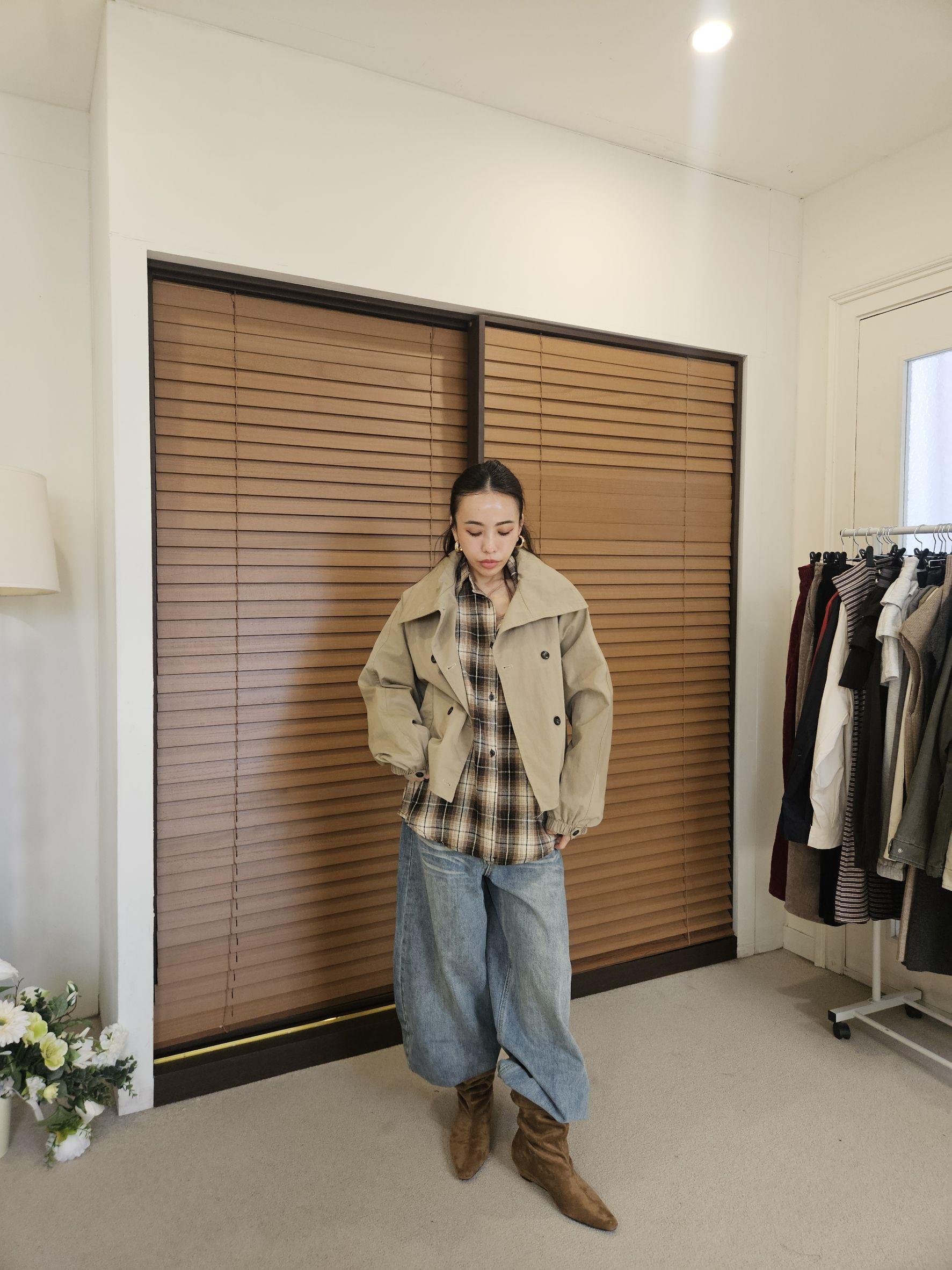 法蘭絨格紋襯衫